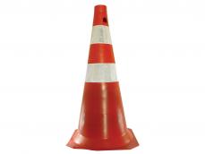 CONE RÍGIDO 75CM LARANJA - Código CFLX002